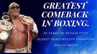 Greatest Comeback in Boxing Regaining Title After 20 Years  George Foreman [upl. by Hoover]