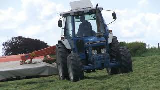 FORD 7610 II AND KUHN FC243 MOWER [upl. by Eeltrebor]