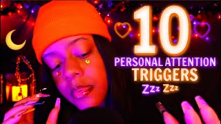 ASMR  10 Personal Attention Triggers 😴♡  Scalp Massage Camera Tapping Face Massage [upl. by Chimene]