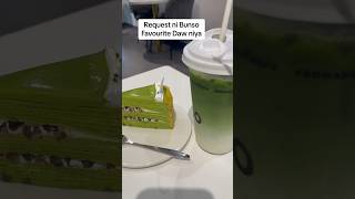 Matcha Green Tea and Matcha Azukiforyou drink highlightseveryone fyp food cake [upl. by Drews423]