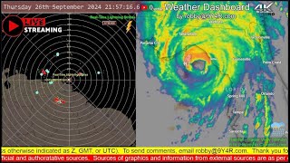 Hurricane Helene  Thu 26th Sep 2024  Weather Dashboard by 9Y4R  Ravindranath quotRobbyquot Goswami [upl. by Nahaj676]