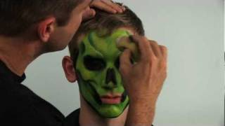 Extreme Face Painting with Brian and Nick Wolfe How to Paint a Skull and a Mardi Gras Mask [upl. by Noxas]