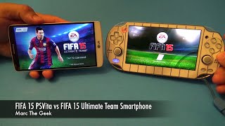 FIFA 15 PSVita vs FIFA 15 Ultimate Team Smartphone LG G3 [upl. by Ahsielat]