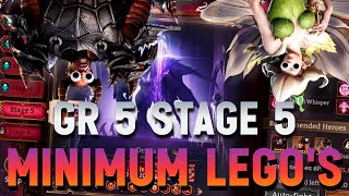 The EASIEST Way To BEAT Stage 5 of Gear Dungeon 2 Minimum Heros No Lego Lords  Watcher of Realms [upl. by Kery444]