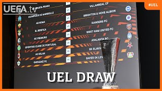 UEFA Europa League Round of 16 draw [upl. by Aran874]