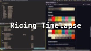 Arch Linux Ricing Timelapse  i3wm  Rofi  Polybar [upl. by Sink533]