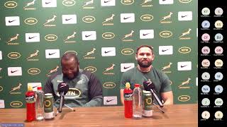 Ox Nche and Cobus Reinach ahead of Rugby Championship Test against Australia [upl. by Ave]