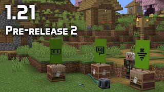 News in Minecraft 121 Prerelease 2 [upl. by Niltac]