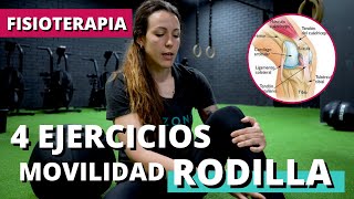 RODILLA  4 Ejercicios EFECTIVOS para Ganar Movilidad  Rehabilitación y Fisioterapia [upl. by Zil940]