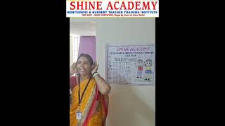 Montessori Teacher Training  Shine Academy Appreciates our Student MrsYogambals presentation [upl. by Adnat]