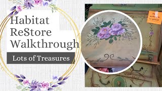 Habitat ReStore Finds  💜Unique Cabinet 💜Keith Urban Guitar💜 thrifting shopping restore [upl. by Quarta]