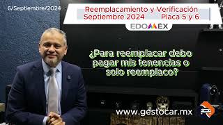 reemplacamiento y verificación Septiembre placa 5 y 6 edoméx reemplacamiento verificación [upl. by Annahc]