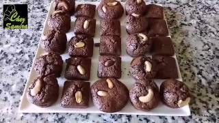 Brownies aux noix de cajou et cacaouettes براونيز بالكاجو و الفول السوداني [upl. by Enoed]