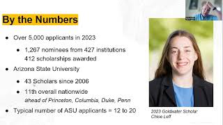 Goldwater Scholarship Info Session 2024 [upl. by Magena]