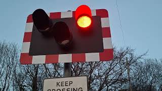 MPV niblock road level crossing co antrim 221124 [upl. by Anirdnaxela]