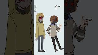 Look Im hoodie  Ticci Toby amp Hoodie  Creepypasta proxies  shorts [upl. by Fabozzi410]