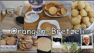 OrangenBretzeli knusprige Waffeln Teegebäck [upl. by Benildas]