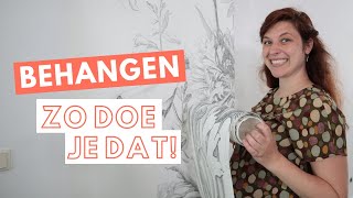 BEHANGEN Zo doe je dat  Klus tutorial  Klussen voor beginners [upl. by Ainessej]