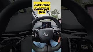 🔋MG4 XPOWER⚡ ACCELERATION IN WET mg4 mg4xpower acceleration [upl. by Gasser]