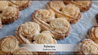 3ingredient Palmiers Super Easy And Delicious Recipe [upl. by Sherurd]