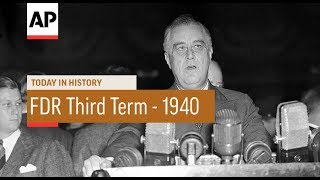 FDR Elected Third Term  1940  Today In History  5 Nov 17 [upl. by Hefter]