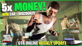 GTA ONLINE WEEKLY UPDATE NEW CAR 5X MONEY DISCOUNTS  LIMITED TIME CONTENT [upl. by Alios]