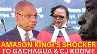 Gachaguas SHOCKER as AMASON KINGI Delivers Terrifying REMINDER to JUDICIARY [upl. by Odracir608]