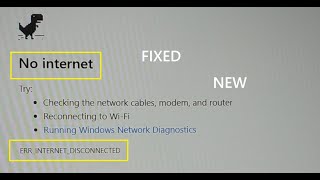 No internet Try checking the network cables ERRINTERNETDISCONNECTED chrome and other 8 ways [upl. by Navaj143]