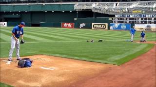 Yu Darvish Texas Rangers RHP Bullpen Session [upl. by Egwan]