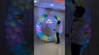 Bday special decoration 🤩 music marriegedecoration balloondecoration weddingdecoration [upl. by Anyaj]