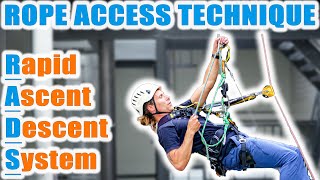 Rapid Ascent Descent System  RADS  IRATA Rope Access Training [upl. by Ahsuoj]