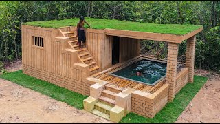 Building Jungle Villa and Swimming Pool With Décor Private Living Room [upl. by Nileuqcaj]