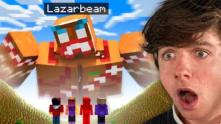 I Got Hunted By LazarBeam in Minecraft [upl. by Allerie]