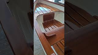 14 ft Wooden Rowboat  Clinker boat  Lapstrake boat  ahşap sandal [upl. by Radnaskela]