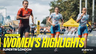 London Race Highlights  supertri Womens League [upl. by Andonis]