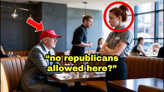 Waitress Refuses to Serve Republican Man After Seeing His MAGA Hat Unaware He Owns The Restaurant [upl. by Burner]