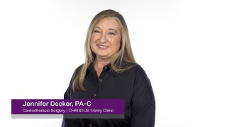 Clinician Profiles  Jennifer Decker PAC [upl. by Dickens]