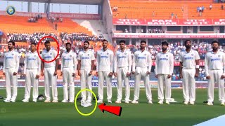 Moh Siraj removed his shoes while singing the Indian National Anthem in Ind vs Eng 1st Test [upl. by Julie101]