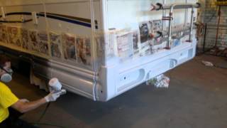 Bumper Repair on a CI Rollerteam Motorhome [upl. by Neelyak207]