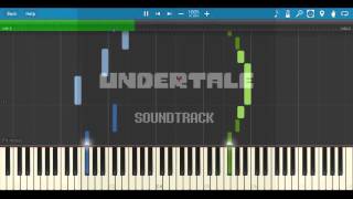 Undertale  An Ending Piano Arrangement Synthesia [upl. by Virgin]