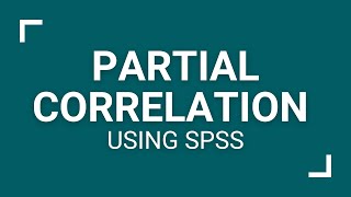 Partial Correlation in SPSS English [upl. by Carpet693]