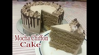 MOCHA CHIFFON CAKE ala GOLDILOCKS  PANLASANG PINOY MOCHA CAKE [upl. by Rahab]