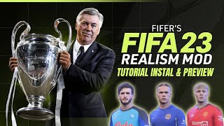 MENCOBA FIFERS REALISM MOD FIFA 23  1000 NEW FACE amp UPDATE SQUAD 2324 amp NEW TATTOOS fifa23 [upl. by Atarman]