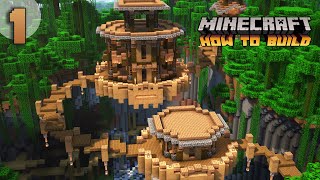 Minecraft How to Build an Ultimate Jungle Base  Floating Treehouse Tutorial Part 1 [upl. by Tai]