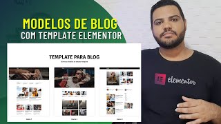 Template Elementor para Blog  Template Elementor  Template Blog com Elementor [upl. by Aelat]