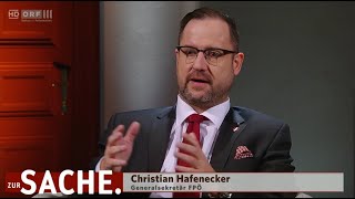 Christian Hafenecker  Aussagen in der ORFSendung quotZur Sachequot  1212024 [upl. by Yenal508]