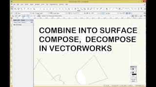 Compose and Combine Into Surface in Vectorworks [upl. by Fillian]