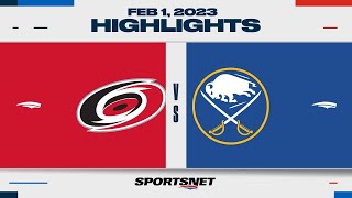 NHL Highlights  Hurricanes vs Sabres  February 1 2023 [upl. by Arais]