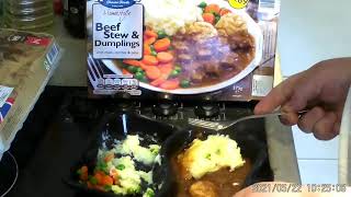 Marks REmarks  Kershaws Frozen Beef Stew amp Dumplings with Mash Carrots amp Peas Review [upl. by Westhead]