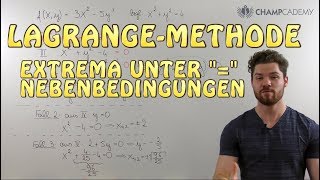 LagrangeMethode Einfach Erklärt  Beispiel [upl. by Atteynot]